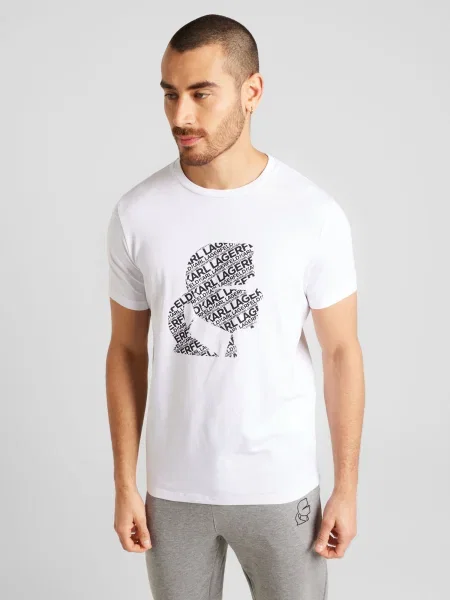 Karl Lagerfeld Tricou negru alb