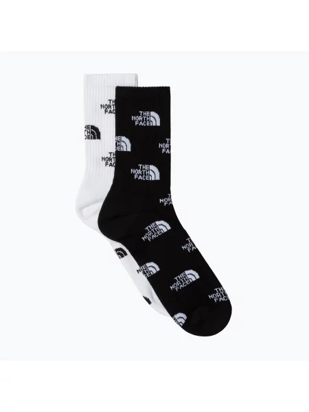 The North Face Everyday Crew Чорапи с лого 2 чифта tnf black/tnf white бяло