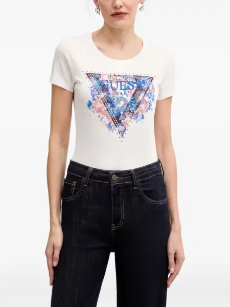 Tricou Guess cu model floral cu imagine