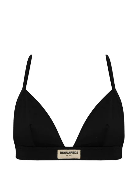 Sutien triunghi Dsquared2 cu autograf negru