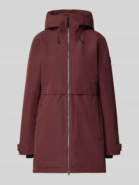 Parka o kroju regular fit z kapturem Didriksons czerwona