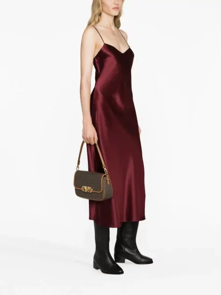 Zvonové vlněné zvonové džíny Michael Michael Kors hnědé