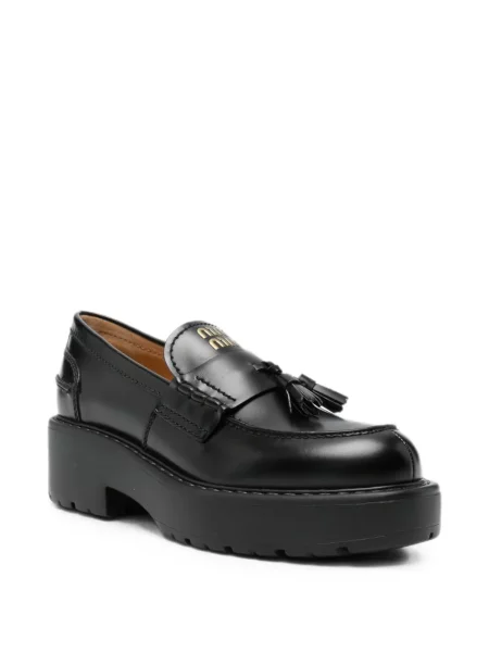 Pantofi loafer Miu Miu chunky negru