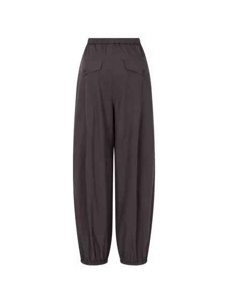 Pantaloni Tomboy cu cordon maro