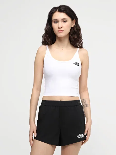 Майка The North Face W Crop Tank бавовна/еластан білий