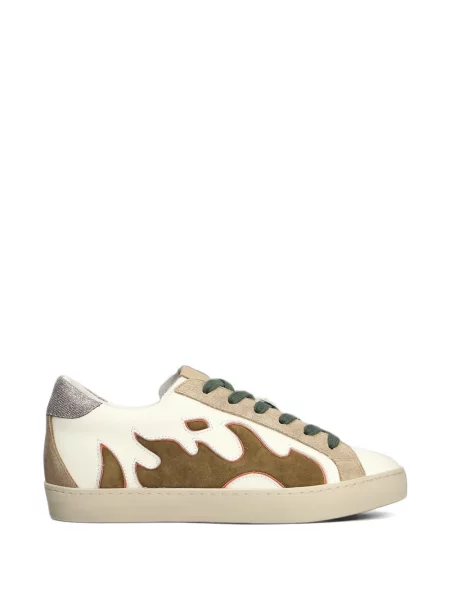 Sneakerși Gamin din piele alb