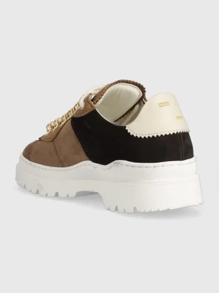 Filling Pieces sneakersy zamszowe Court Serrated Topaz brązowe