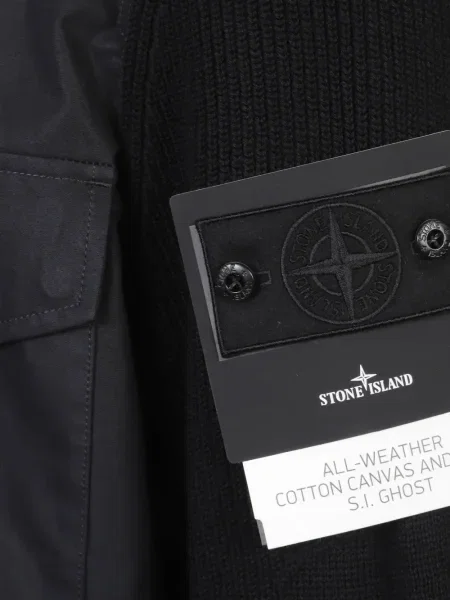 Geacă Stone Island cu strasuri negru