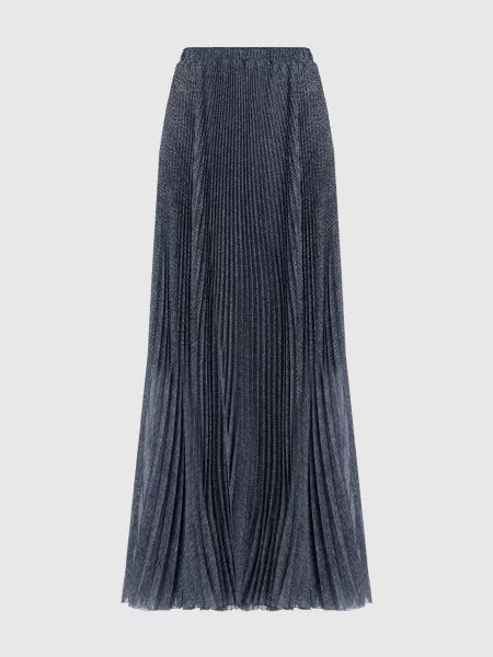 Спідниця-плісе у візерунок Ermanno Scervino сіра