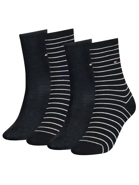 TOMMY HILFIGER Ponožky černá bílá