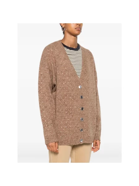 Sweter Pinko brązowy