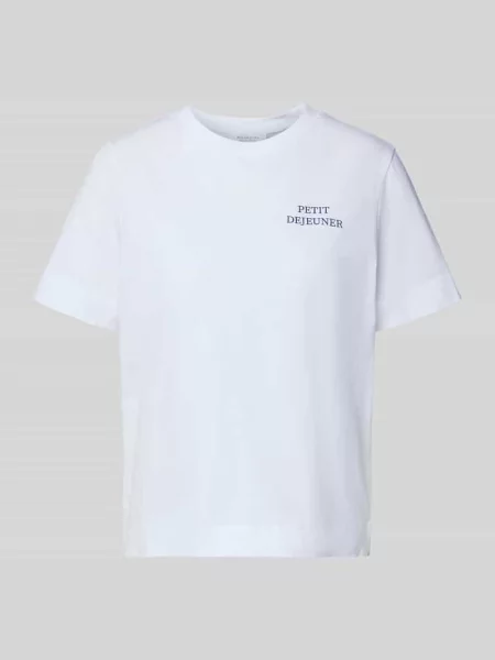T-shirt z okrągłym dekoltem Rich & Royal biała