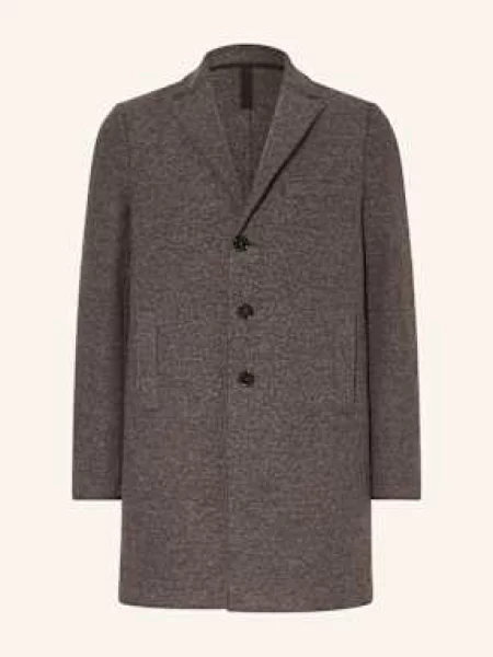 Harris Wharf London Vlněný Kabát šedá