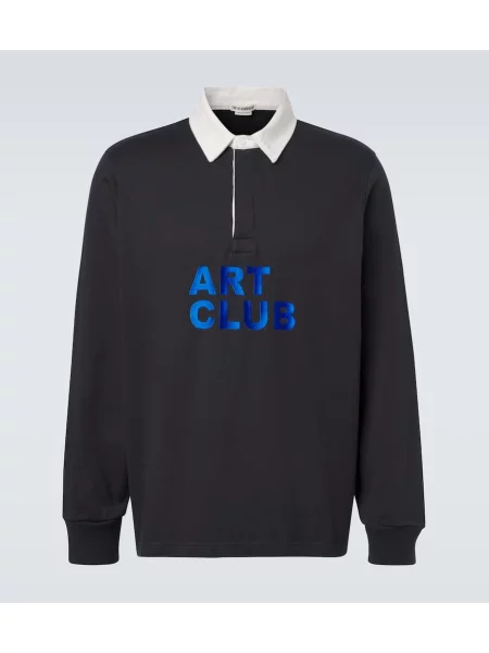 Polo Jw Anderson din jerseu negru