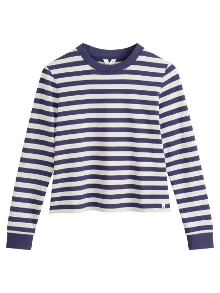 MELA Tricou AASTHA albastru închis alb