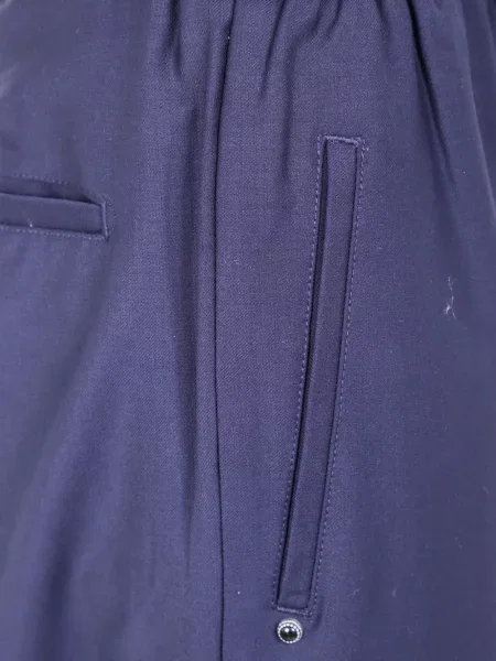 Pantaloni White Sand de lână alb