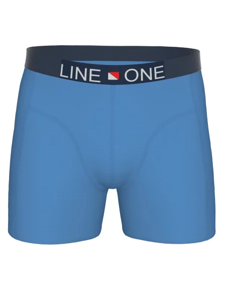 Line One Bokserice Herren Boxershorts aus Baumwolle nebesko plava