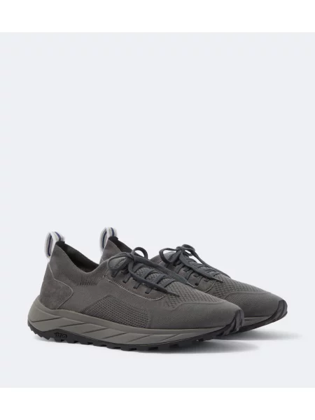 Sneakerși Fedeli din piele de căprioară gri