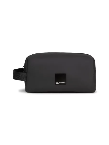 Pungă cosmetică Karl Lagerfeld Jeans negru
