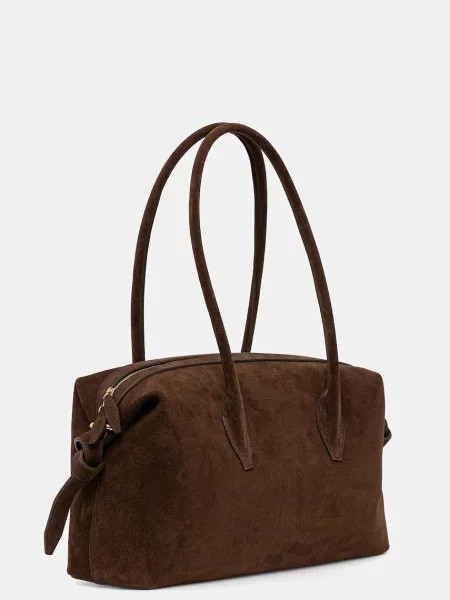 Замшева сумочка Yuzefi BRIOCHE DUFFLE коричневий