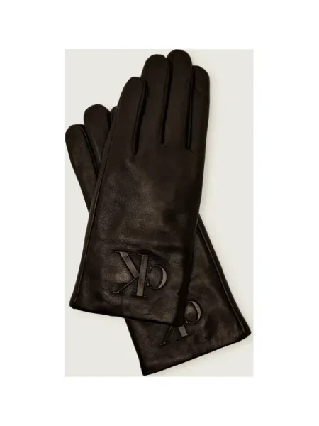 Calvin Klein Mănuși de piele negru