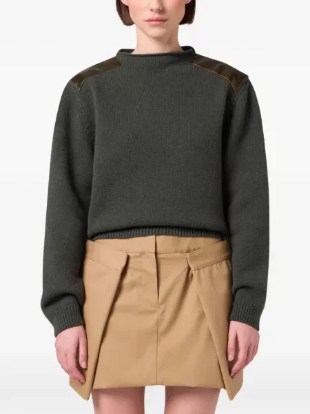 Pulover Msgm din piele verde