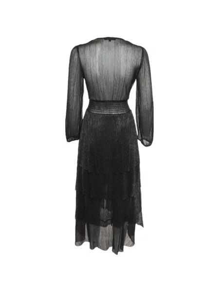 Rochie midi Maje asimetrică negru