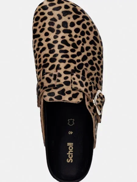 Кожаные шлепанцы Scholl