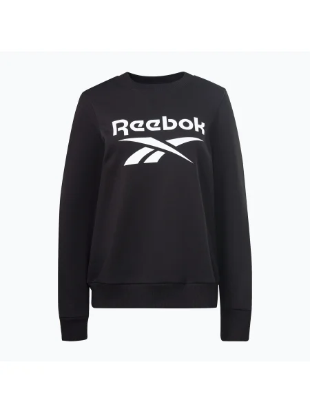 Hanorac crewneck Reebok din fleece negru
