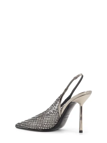 Pantofi cu toc Le Silla slingback alb