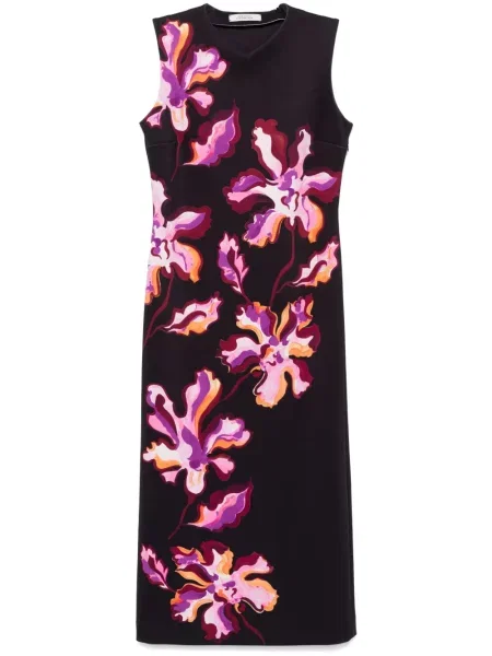 Rochie midi Dorothee Schumacher până la genunchi de costum negru