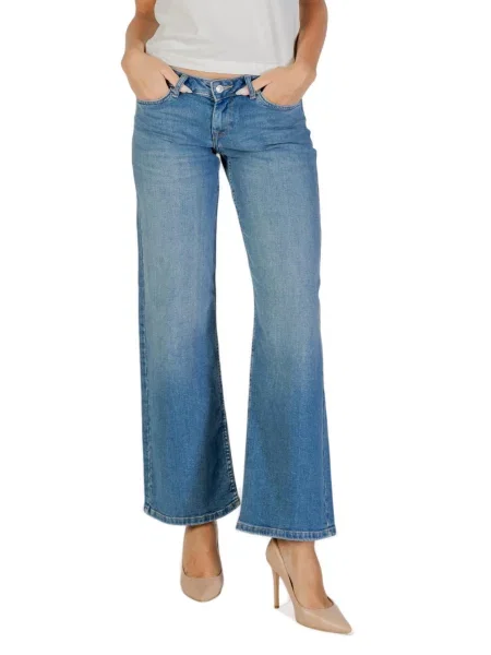 Jeansy Only z przetarciami niebieskie