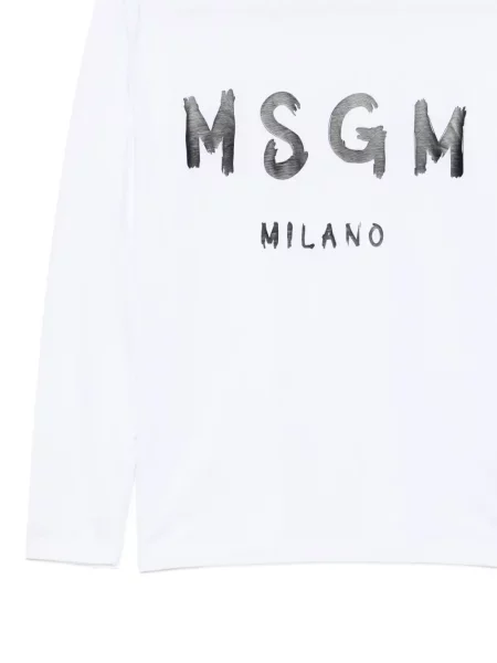 Tricou Msgm cu imagine alb