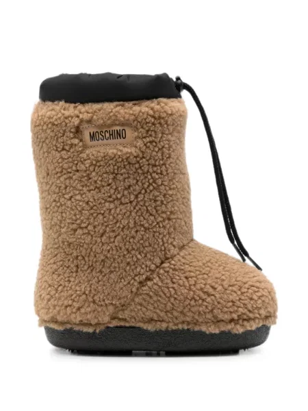 Botki dziecięce Moschino brązowe