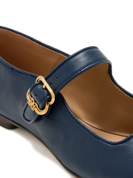 Balerini Sam Edelman cu cataramă cu bretele albastru