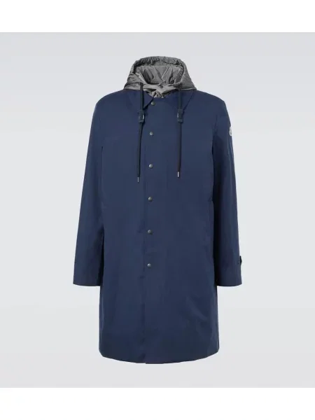 Geacă cu puf Moncler albastru