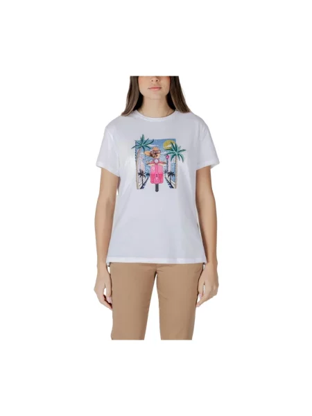 Koszulka Liu Jo z nadrukiem biała