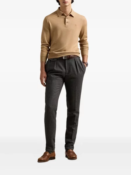 Ριγέ polo Polo Ralph Lauren με κουκούλα με αυτόγραφο λευκό