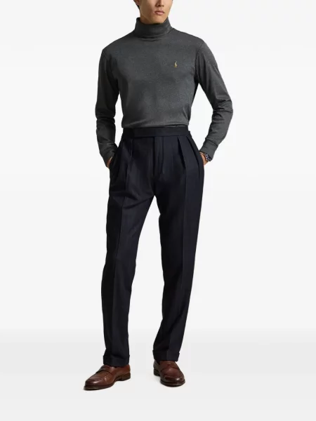 Siuvinėtas golfas Polo Ralph Lauren pilka
