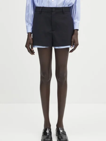 AMBUSH pantaloni scurți din lână Layered Suit Short Pants