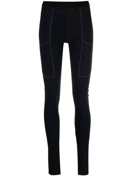 Leggings Coperni cu crăpătură stretch negru
