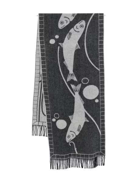 Šal Henrik Vibskov na rese crna