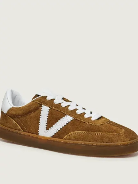 Valentino BAJA sneakers pentru femei din piele întoarsă maro