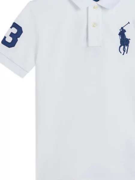 Koszulka polo dziecięca Polo Ralph Lauren biała