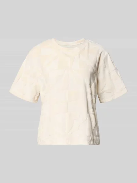 T-shirt we wzór na całej powierzchni model NABI' Ichi biała