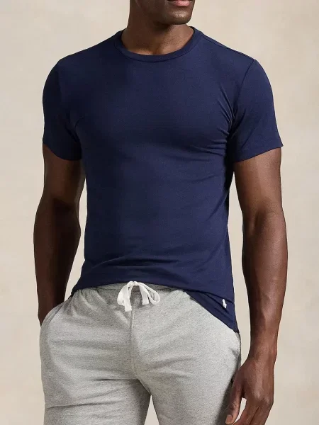 Polo Ralph Lauren tricou bărbați bleumarin uni