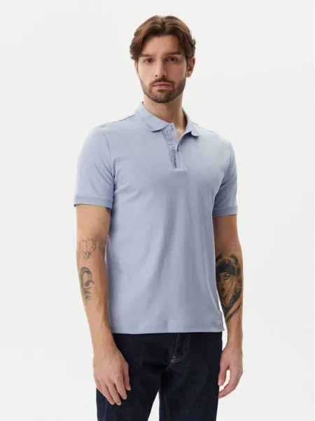 Calvin Klein Tricou polo celest albastru
