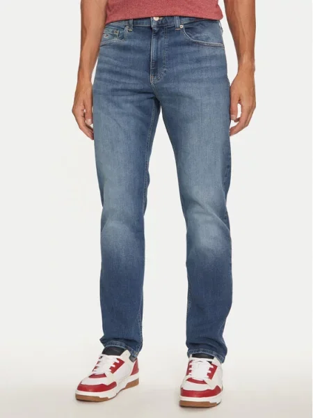 Tommy Jeans Džinsai Ryan Tamsiai Straight Fit mėlyna