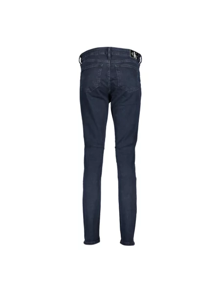 Skinny jeansy skinny Calvin Klein niebieskie