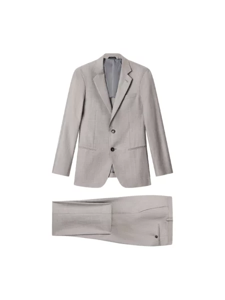 Garnitur Giorgio Armani wełniany szary
